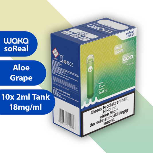 Waka soReal - Aloe Grape (10er Box)