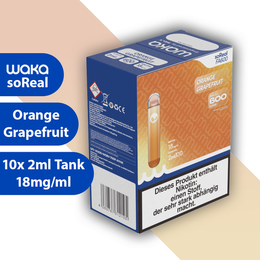 Waka soReal - Orange Grapefruit (10er box)