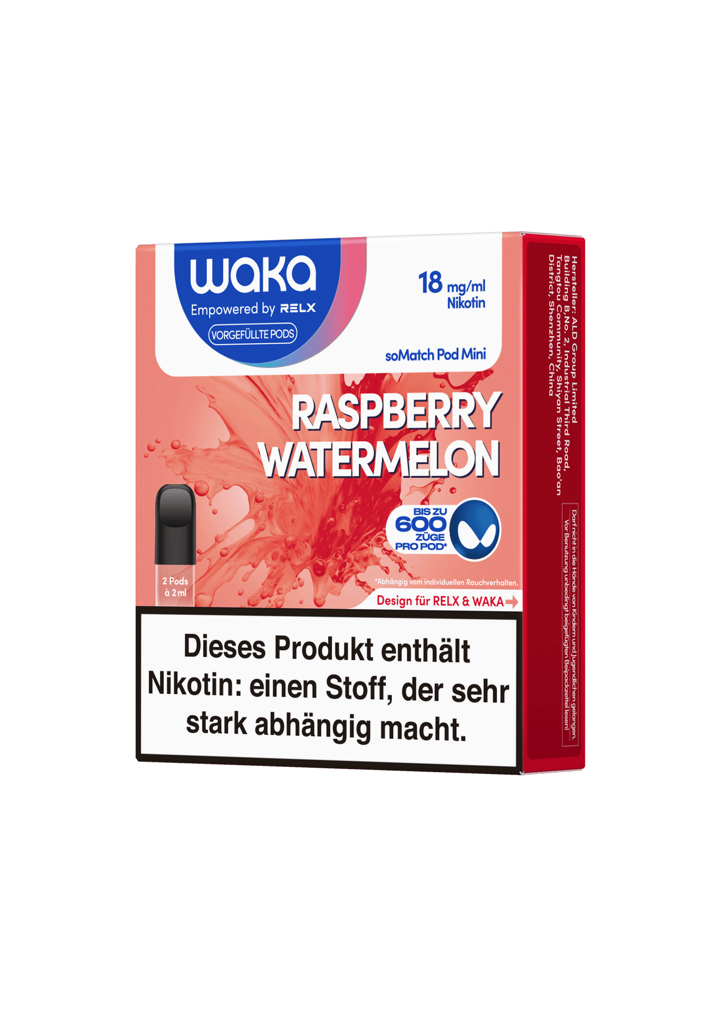 Waka soMatch Pod - Raspberry Watermelon (2 Pods)