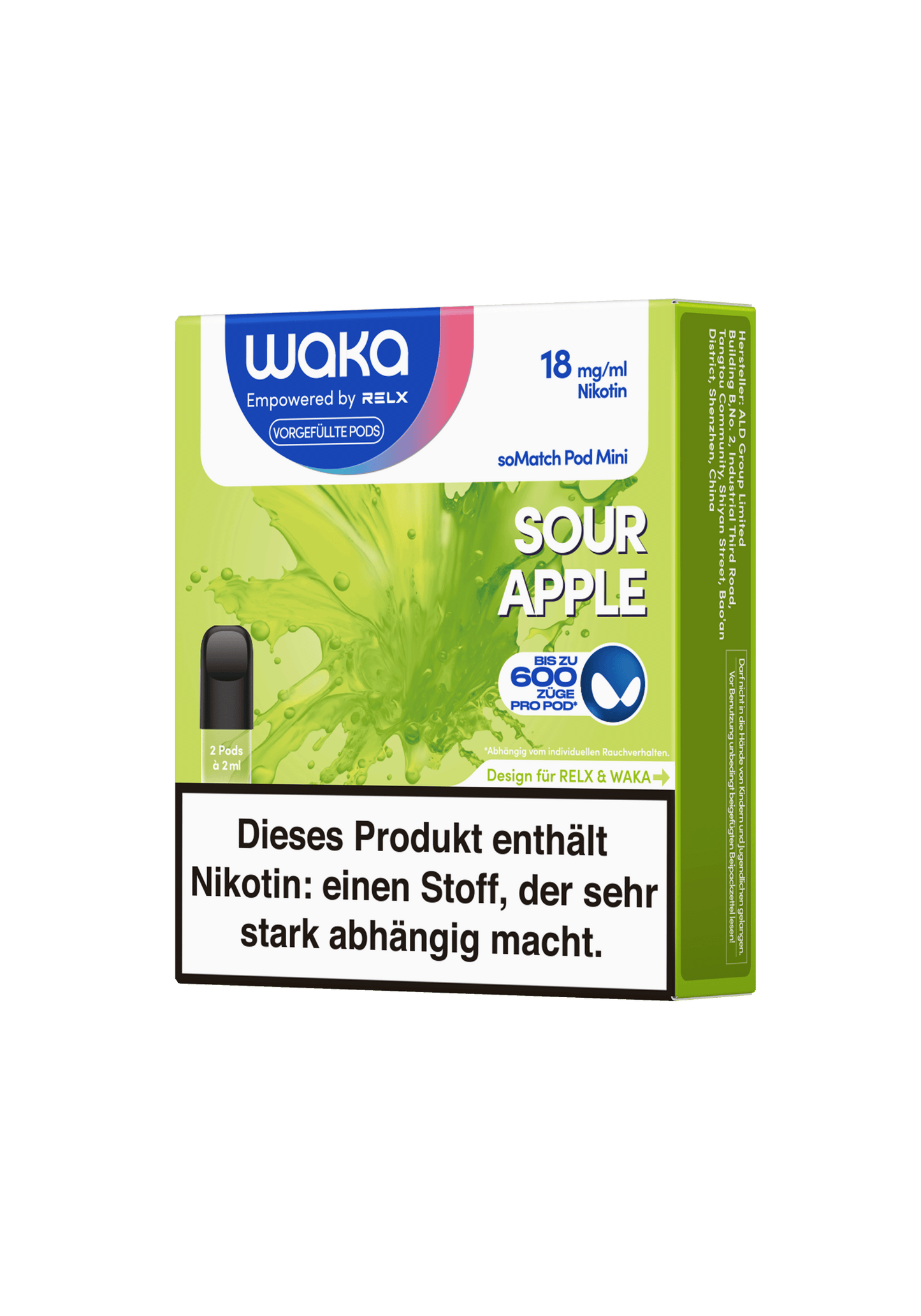 Waka soMatch Pod - Sour Apple (2 Pods)